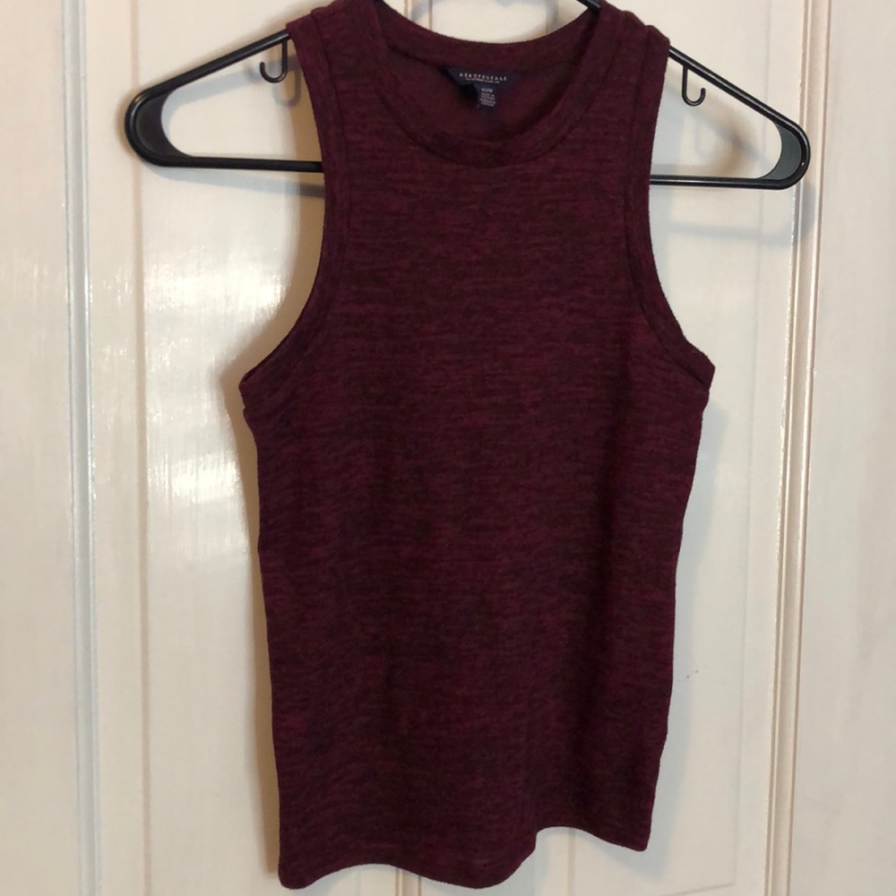 Aeropostale maroon colored high neck tank top